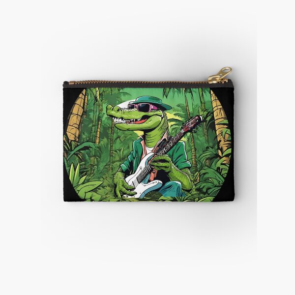 Artikelvorschau, WILD GUITARIST CROCODILE – Gitarrist Crocodile – Rocker Crocodile – wilder Musiker entworfen und verkauft von Musicians-world.