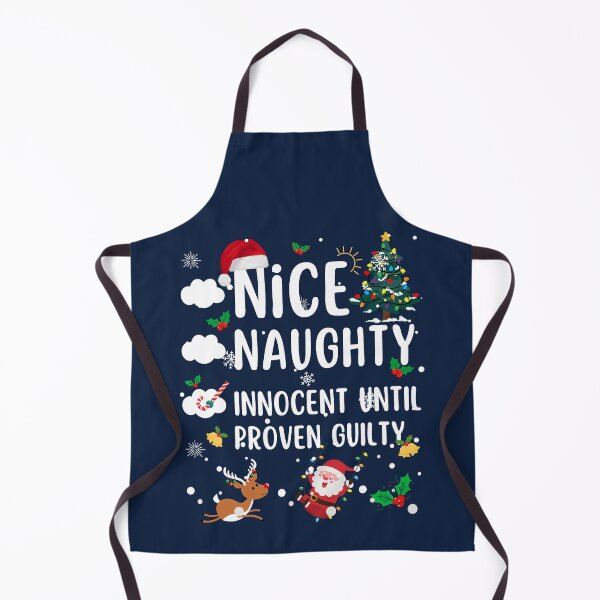 Item preview, Funny Christmas List Nice Naughty Innocent Until Proven Guilty Xmas Family Matching Pajamas designed and sold by LittleZea.