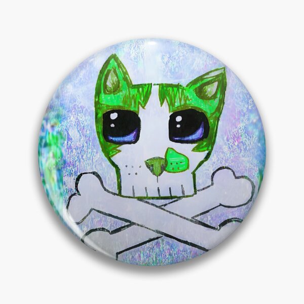 Item preview, AERRO Skull & Crossbones Cat designed and sold by crazykona.