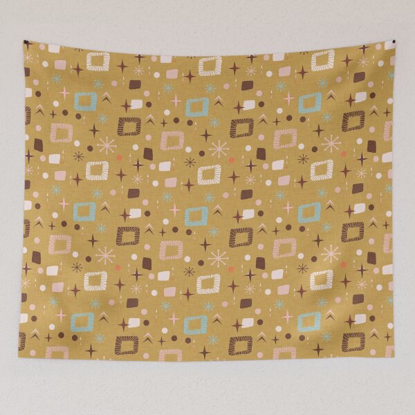 Item preview, Apricity Mid Mod Yellow - Space Age Abstract designed and sold by susycosta.
