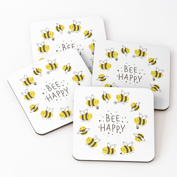 Item preview, Bee Happy - Art design -  designed and sold by JMaxFly.