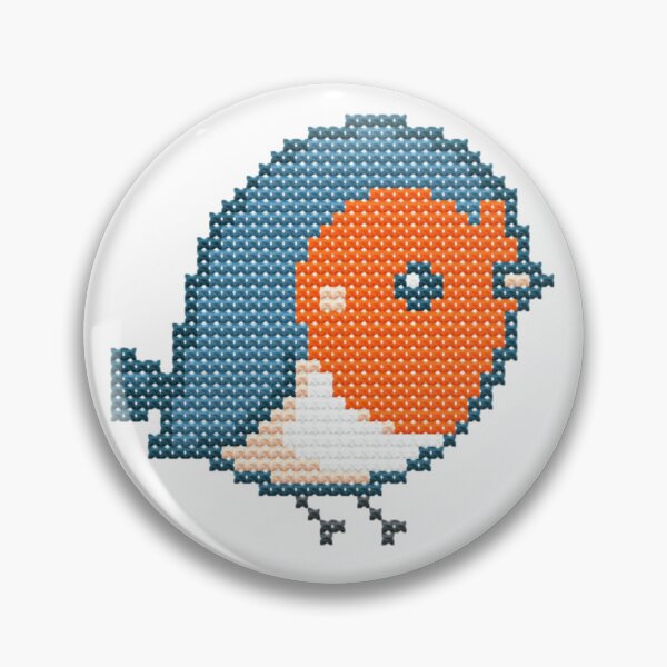 Item preview, Christmas Robin Faux Cross Stitch  designed and sold by CraftBazaarUK.