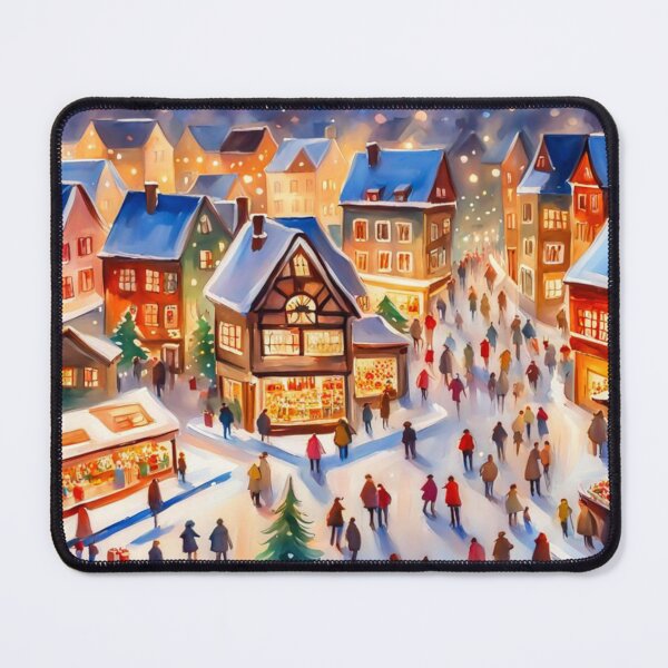 Item preview, Christmas Village in the Winter - Miniature Houses - Christmas Tree, Christmas Light, Christmas Decoration - Christmas Wonderland - Joyeux Noel designed and sold by MyArt23.