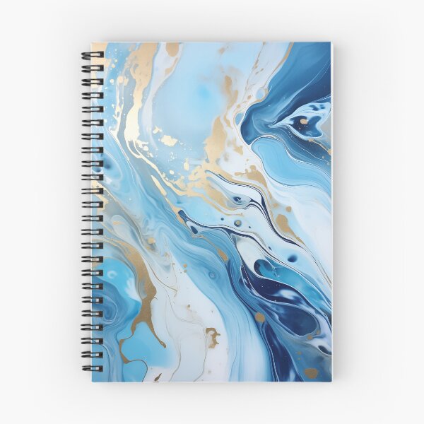 Item preview, Flow Painting Marble Blue with Gold designed and sold by Artful3d.