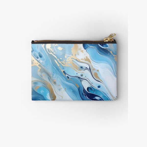 Item preview, Flow Painting Marble Blue with Gold designed and sold by Artful3d.