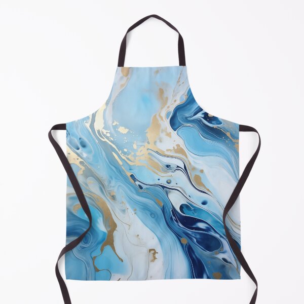 Item preview, Flow Painting Marble Blue with Gold designed and sold by Artful3d.