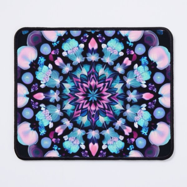 Item preview, Kaleidoscope Blue Flowers Pattern Seamless designed and sold by EasyPrints337.