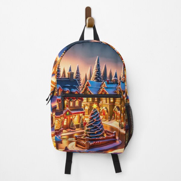Item preview, Christmas Village in the Winter - Miniature Houses - Christmas Tree, Christmas Light, Christmas Decoration - Christmas Wonderland - Joyeux Noel designed and sold by MyArt23.