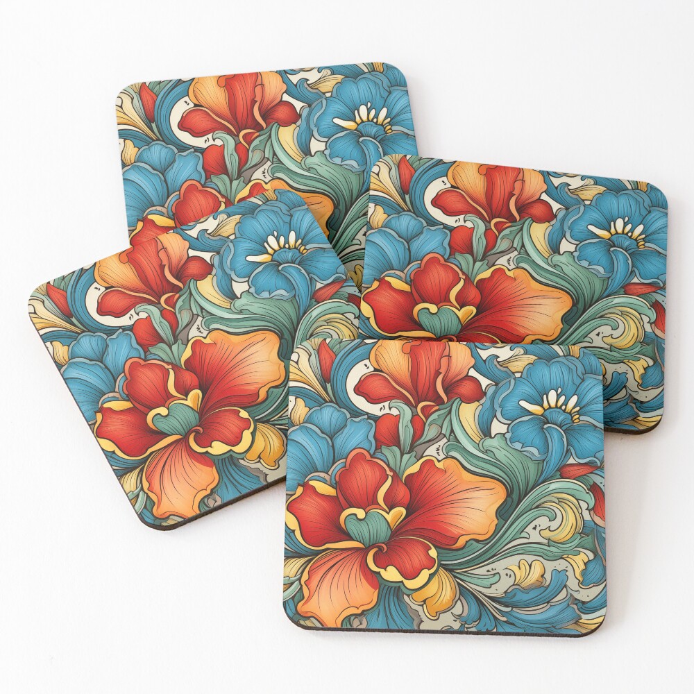 Item preview, Coasters (Set of 4) designed and sold by RickshaEmu.