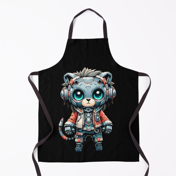 Item preview, Cute Cyberpunk Robot Lion! designed and sold by kukamatsu.