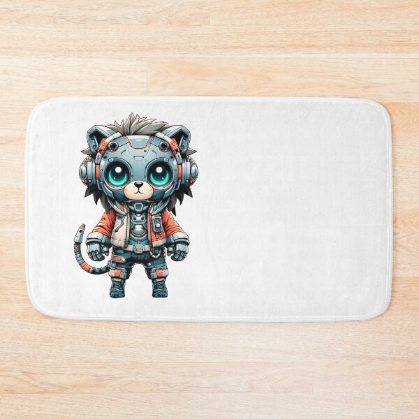 Item preview, Cute Cyberpunk Robot Lion! designed and sold by kukamatsu.
