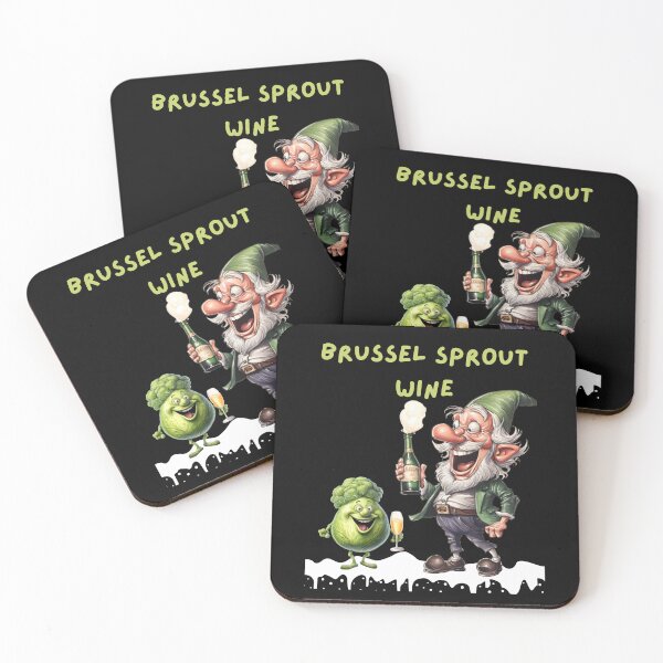 Item preview, Funny Christmas Brussel Sprout Wine Humour designed and sold by MTJ-Mushrooms.