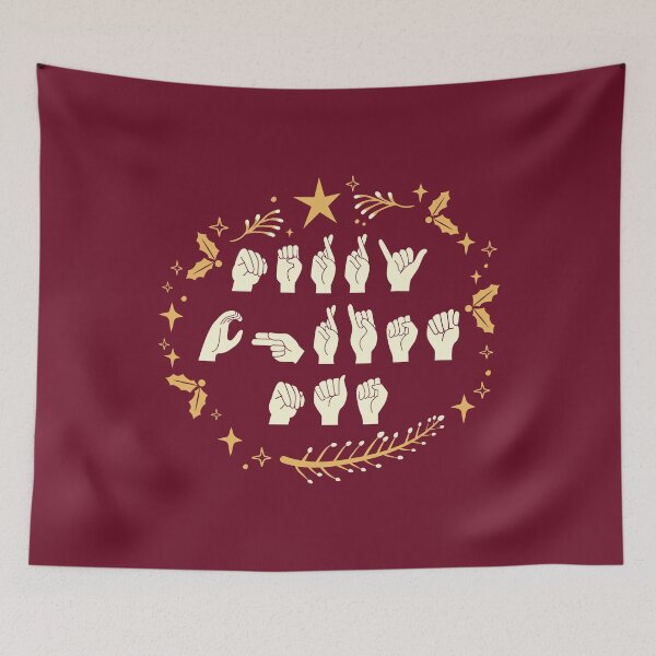 Item preview, Merry Christmas - ASL American Sign Language V designed and sold by Lemon Pepper.