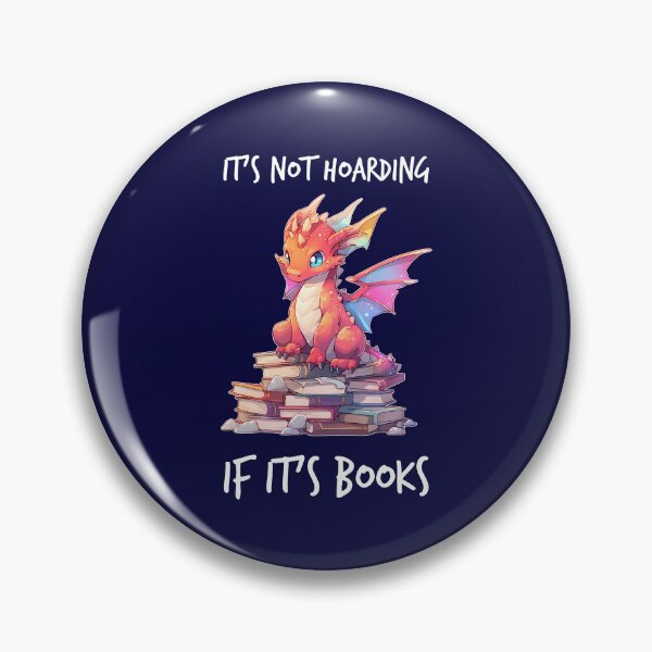 Item preview, Hoarding Happiness - Cute Dragon on Books designed and sold by SeraphineArts.