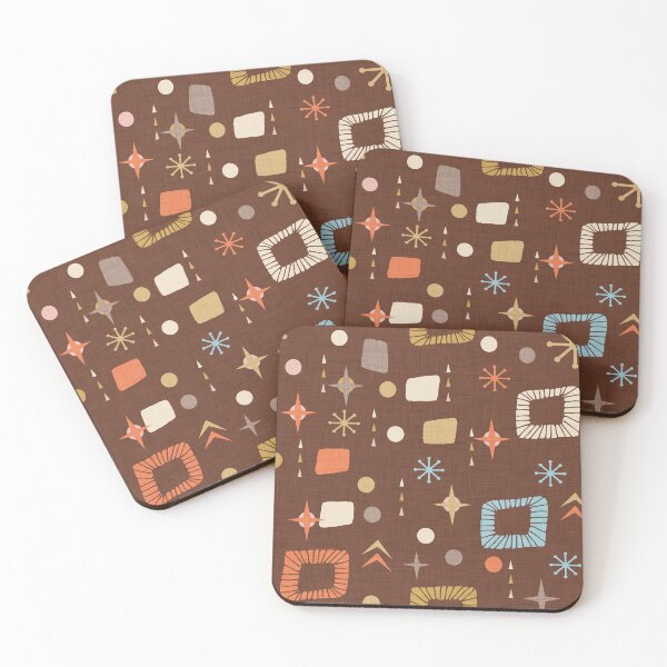 Item preview, Apricity Mid Mod Chocolate - Space Age Abstract designed and sold by susycosta.