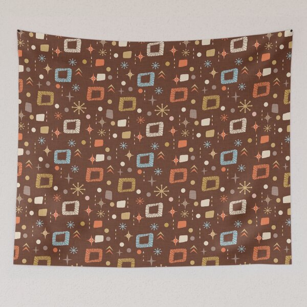 Item preview, Apricity Mid Mod Chocolate - Space Age Abstract designed and sold by susycosta.