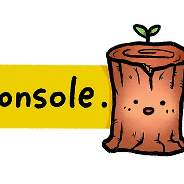 Artwork thumbnail, Console Log Javascript Developer React JS Sticker by ShelliesWorld