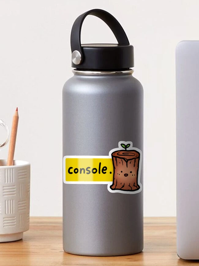 Thumbnail 1 of 3, Sticker, Console Log Javascript Developer React JS Sticker designed and sold by ShelliesWorld.