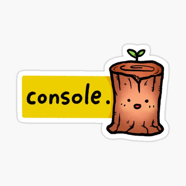 Console Log Javascript Developer React JS Sticker Sticker