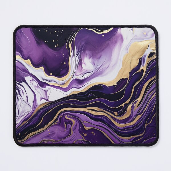 Item preview, Flow Painting Marble Purple with Gold designed and sold by Artful3d.