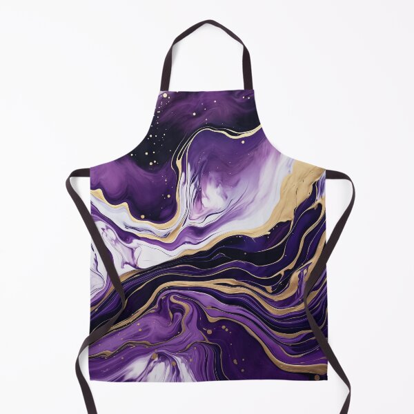 Item preview, Flow Painting Marble Purple with Gold designed and sold by Artful3d.