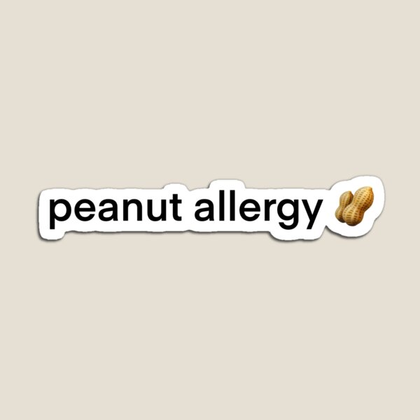 Item preview, peanut allergy ? sticker  designed and sold by artfulmadness.