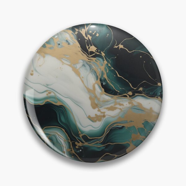 Item preview, Flow Painting Marble Green White with Gold designed and sold by Artful3d.