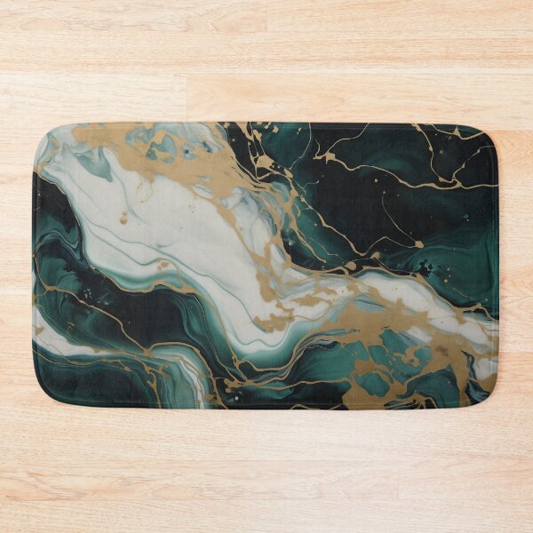 Item preview, Flow Painting Marble Green White with Gold designed and sold by Artful3d.