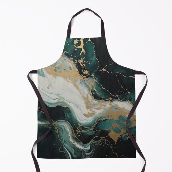 Item preview, Flow Painting Marble Green White with Gold designed and sold by Artful3d.