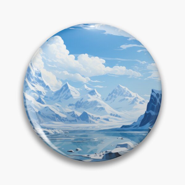 Item preview, iceberg in polar regions arctic icefields with glaciers slowly moving designed and sold by frequent-art.