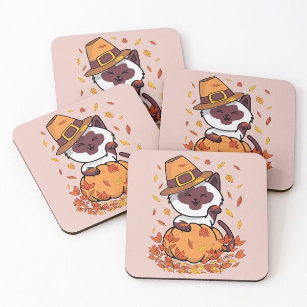 Item preview, Cute Funny Siamese Cat Thanksgiving Pumpking Fall designed and sold by siamesestore.