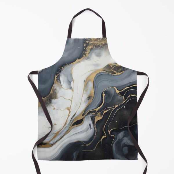 Item preview, Flow Painting Marble Black White with Gold designed and sold by Artful3d.