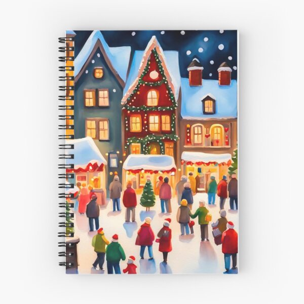 Item preview, Christmas Village in the Winter - Miniature Houses - Christmas Tree, Christmas Light, Christmas Decoration - Christmas Wonderland - Joyeux Noel designed and sold by MyArt23.