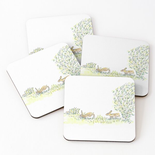 Item preview, Hares running in the sun designed and sold by GiselleSellier.