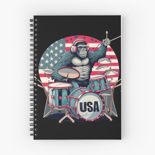 Item preview, Rhythms of the wild sound of freedom: Gorilla on drums designed and sold by EazyPeakStore.