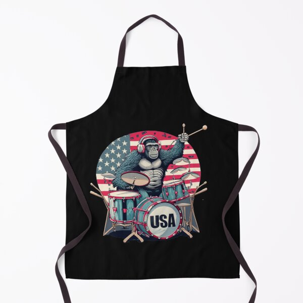 Item preview, Rhythms of the wild sound of freedom: Gorilla on drums designed and sold by EazyPeakStore.