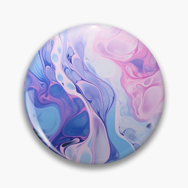 Item preview, Flow Painting Marble pink & light blue designed and sold by Artful3d.