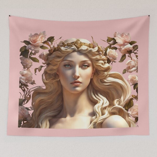 Item preview, Aphrodite Greek Goddess of Love and Beauty Drawing designed and sold by TheLocoShop.