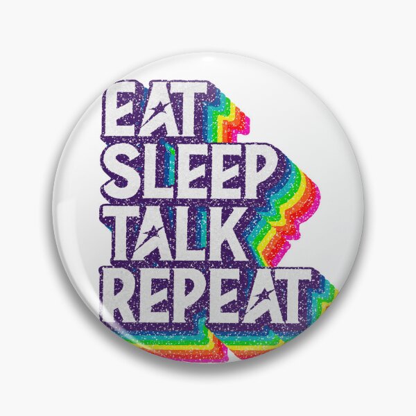 Item preview, Eat Sleep "TALK" Repeat designed and sold by savasanaqueen.
