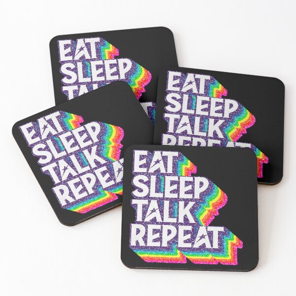 Item preview, Eat Sleep "TALK" Repeat designed and sold by savasanaqueen.
