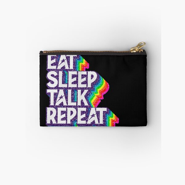 Item preview, Eat Sleep "TALK" Repeat designed and sold by savasanaqueen.