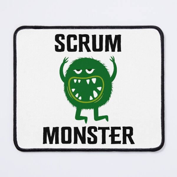 Item preview, Funny Agile Scrum Master Green Monster  designed and sold by fomodesigns.
