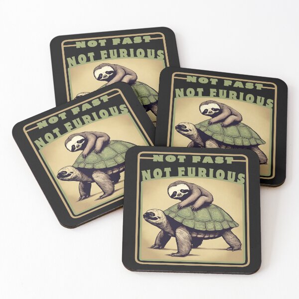 Item preview, Sloth And Turtle Not Fast Not Furious  designed and sold by Eolithic.