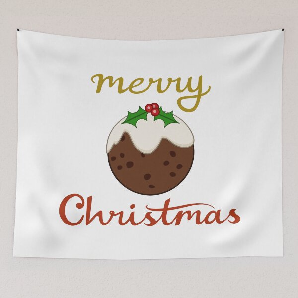 Item preview, Merry Christmas Script+Pudding designed and sold by NataliePaskell.