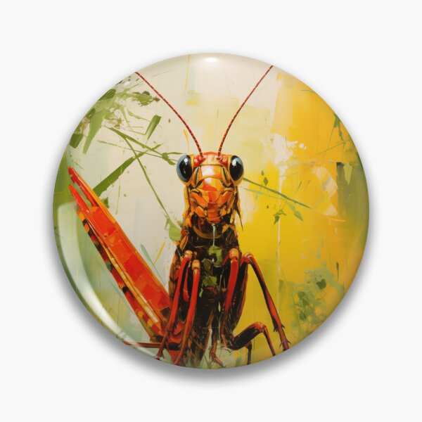 Item preview, Abstract Grasshopper Painting designed and sold by Earth Celebration Designs.