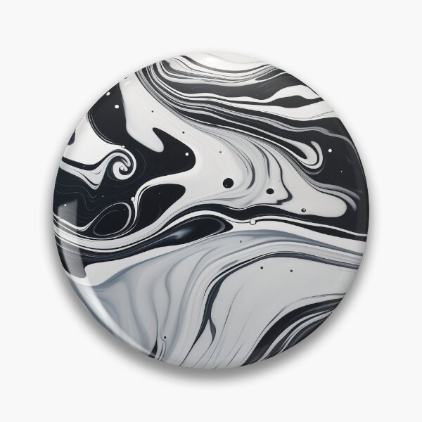 Item preview, Flow Painting Marble Black and White designed and sold by Artful3d.