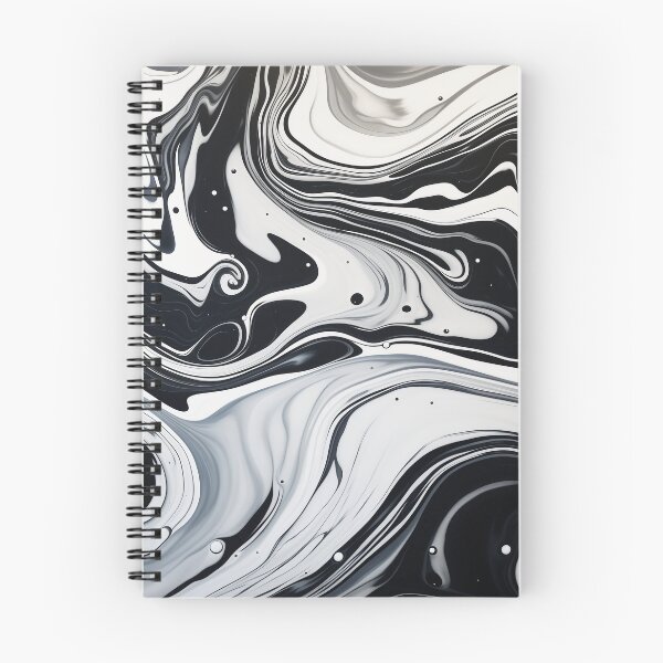 Item preview, Flow Painting Marble Black and White designed and sold by Artful3d.