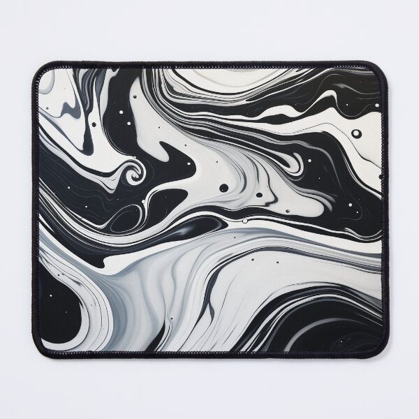 Item preview, Flow Painting Marble Black and White designed and sold by Artful3d.
