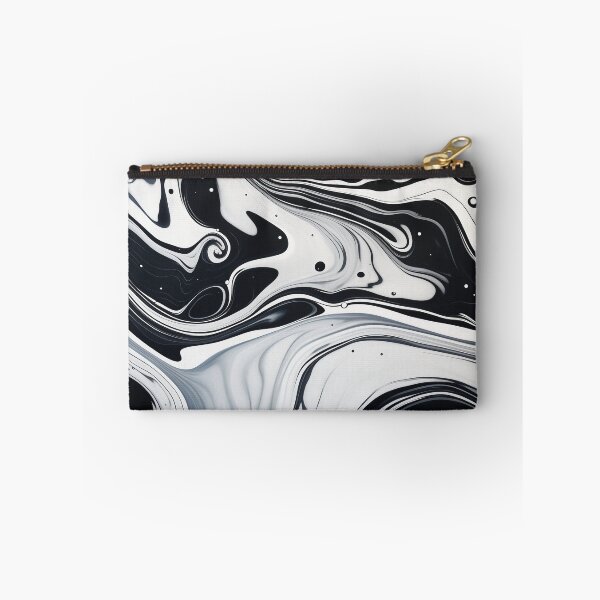 Item preview, Flow Painting Marble Black and White designed and sold by Artful3d.