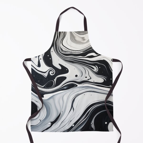 Item preview, Flow Painting Marble Black and White designed and sold by Artful3d.